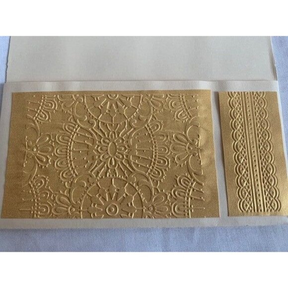 Anna Griffin Amelie Lace Embossing Folder w/ Border Cricut Cuttlebug Crafting To - Picture 4 of 7